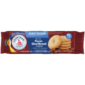 VOORTMAN Bakery Zero Sugar Pecan Shortbread Cookies 8 Ounce | Single