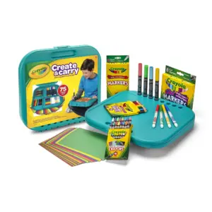 Crayola Create & Carry Art Coloring Set | Child Ages 5+ | 75 Pieces | 1