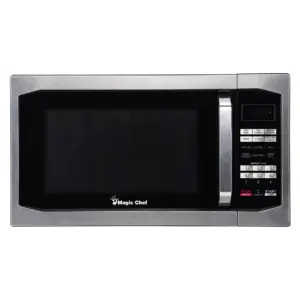 Magic Chef 1100 Watt 1.6 Cu. ft. Digital Countertop Microwave | Stainless Steel | New | White (1.6 cu. ft.)