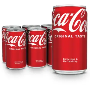 Coca-Cola Mini Soda Pop | 7.5 fl Ounce Cans | 6 Pack