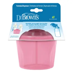Dr. Brown's Baby Formula Dispenser with Snap-On Lid Travel Lid | Pink | 27 Ounce | 1 Pack