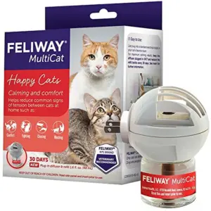 Feliway MultiCat 30 Day Starter Kit Plug-Inch Diffuser and Refill | 48 Milliliters | Cat