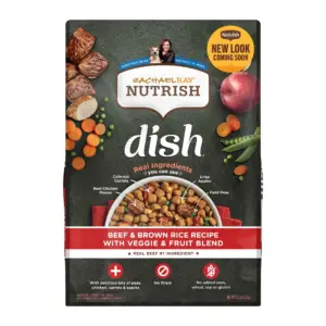 Rachael Ray Nutrish Receta de Carne de Res y Arroz Integral con Comida Seca para Perros con Mezcla de Verduras y Frutas | Bolsa de 11.5 lb | 11.5 lbs