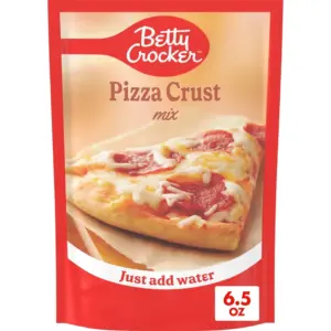 Betty Crocker Pizza Crust Mix | Makes One 12-inch Crust | 6.5 Ounce. | Single