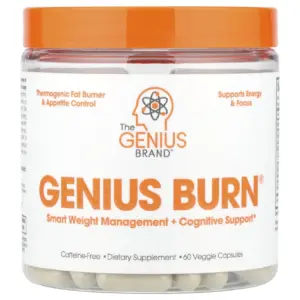 Fat Burner Supplement with Ashwagandha and TeaCrine Appetite Suppressant Thermogenic for Weight Loss and Energy Support | Genius Burner by the Genius Brand
