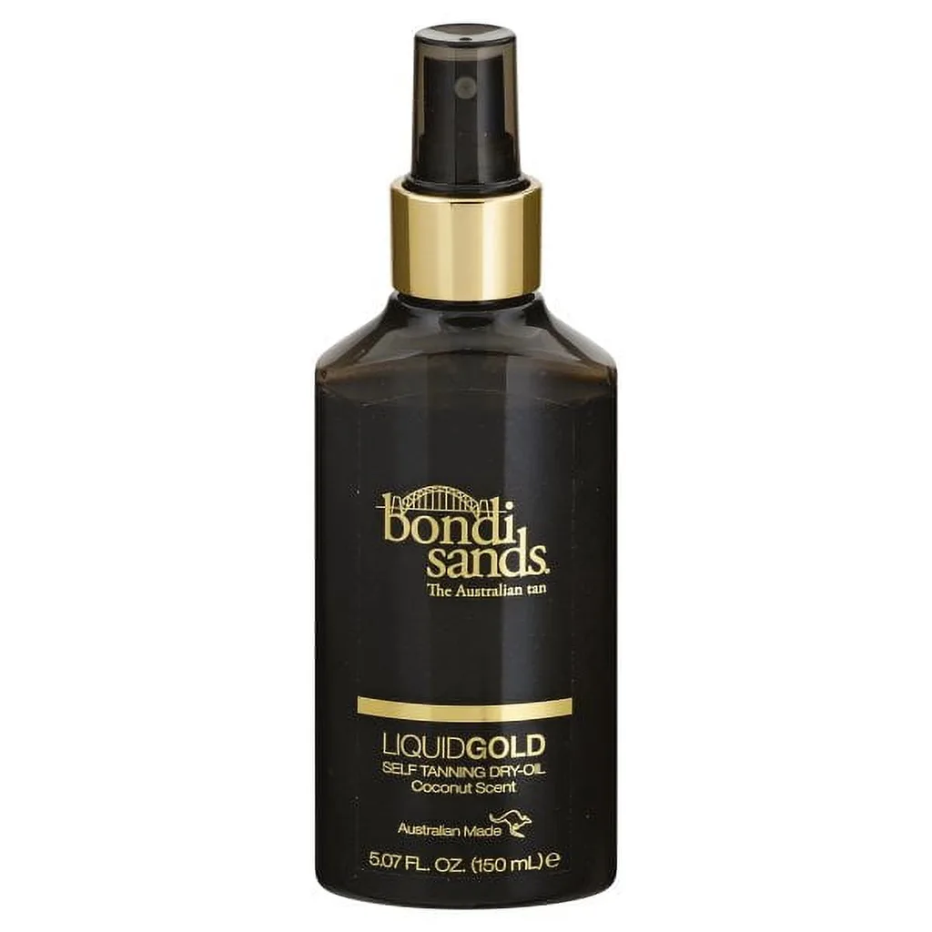 bondi sands- liquid gold self tanning dry oil provides a longer lasting tan & skin hydration (150ml)