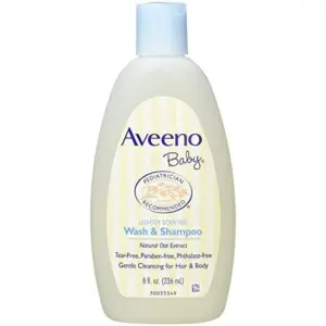 Aveeno Baby Wash and Shampoo For Hair and Body | Tear-Free | 8 Ounce (Pack of 3)