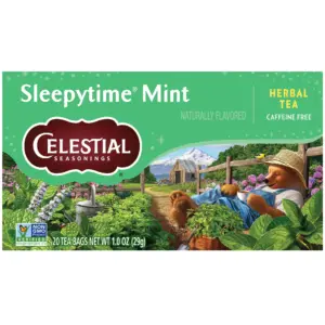 Celestial Seasonings Sleepytime Mint Caffeine-Free Herbal Tea Bags (20 Count) (Premium Edition)