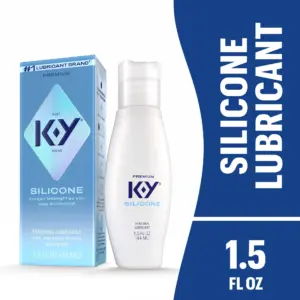 K-Y Silicone Personal Lube | Premium Silicone Lubricant For Couples & Sexual Wellness | 1.5 fl Ounce