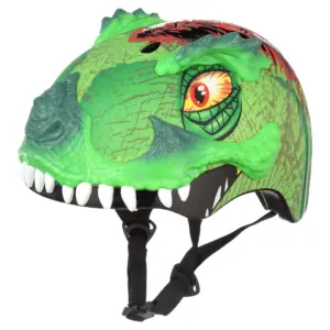 Raskullz T-Rex Awesome Green Helmet | Child 5+ (50-54cm)