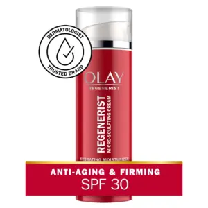 Olay Regenerist Micro-Sculpting Cream Moisturizer | SPF 30 Sun Protection for All Skin Types | 1.7 Ounce | 1.7oz / 50ml