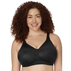 Playtex 18 Hour Wirefree Bra Ultimate Lift and Support Cushioned Women's 4745 | Black | 44C