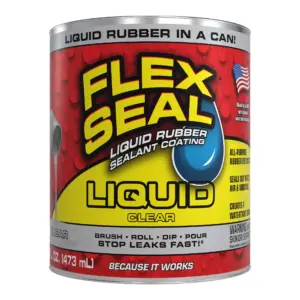 Flex Seal Liquid Rubber Sealant Coating | 16 Ounce | Clear