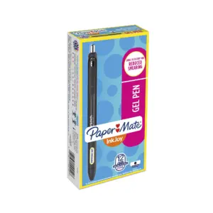 Paper Mate InkJoy Gel Pens | Medium Point | Black | 12 Count | Single