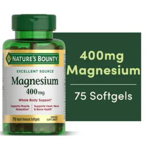 Nature's Bounty Magnesium Rapid Release Softgels | 400 Mg | 75 Ct