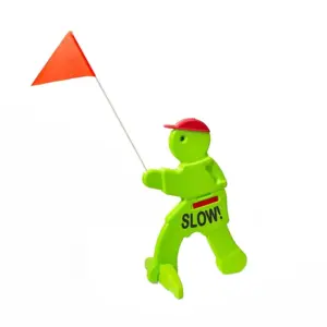 Step2 Kid Alert! Green Visual Warning Signal Safety Guy | 32 Tall Safety Notice Sign