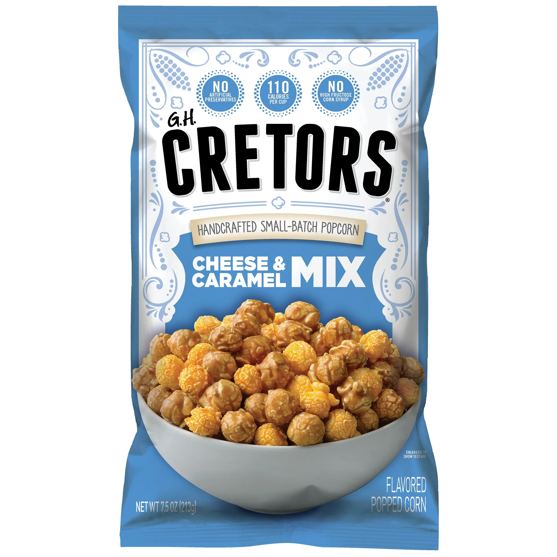 G.H.2PACK,Cretors Handcrafted Small-Batch Popcorn Cheese and Caramel Mix