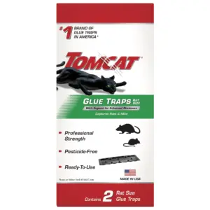 Tomcat Glue Traps Rat Size with Eugenol for Enhanced Stickiness | 2 Traps | Single