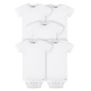Gerber Baby Boy or Girl Gender Neutral Short Sleeves Onesies Bodysuits | 8-Pack | Sizes Newborn | 24M | 18 Months