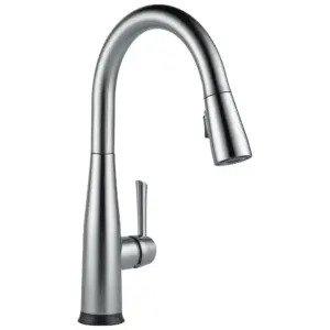 Delta Essa Single Handle Pull-Down Kitchen Faucet Inch Arctic Stainless 9113T-AR-DST | Arctic Stainless