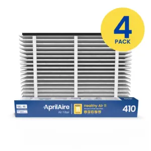 AprilAire 410 MERV 11 Replacement Air Filter | Captures Dust and Pollen | 16 x 25 x 4 Inches | 4-Pack