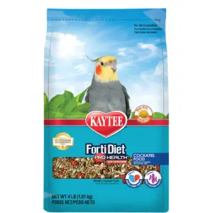 Kaytee Forti-Diet Pro Health Cockatiel Food with Safflower 4lb | 4 lb