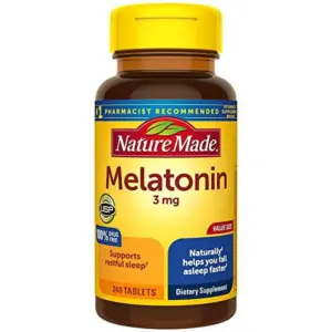 Nature Made Melatonin 5mg Tablets | 90 Count for Supporting Restful Sleep