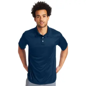 Hanes Men's & Big Men's CoolDri Performance Polo Shirt | Sizes S-3XL | Navy | L