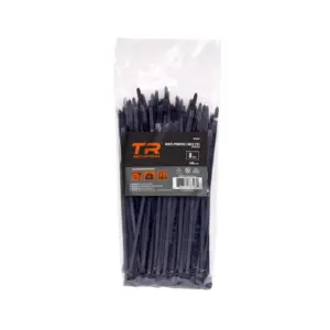 TR Industrial 88302 Multi-Purpose Cable Ties | 100pk | 8 | Black