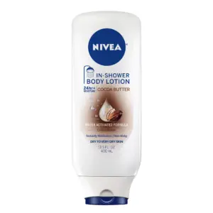 Pack of (2) NIVEA Cocoa Butter Inch Shower Lotion | Body Lotion for Dry Skin | 13.5 Fl Ounce
