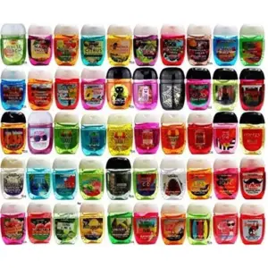 Bath & Body Works Anti-Bacterial Hand Gel 10-Pack PocketBac Sanitizers | Assorted Scents | 1 fl Ounce Each