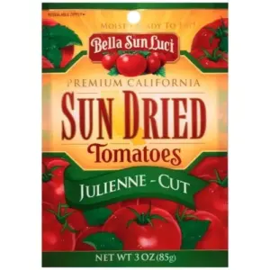 Bella Sun Luci Premium California Julienne-Cut Sun Dried Tomatoes | 3 Ounce | Single