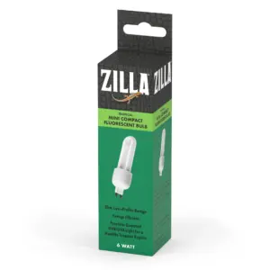 Zilla Mini Compact Fluorescent Tropical Reptile Bulbs | Mini Compact UVB/UVA Bulb | Partial Shade | Easy Care | One Size | 0.15 lb