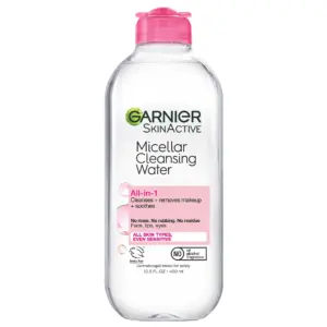 Garnier SkinActive Micellar Cleansing Water All Inch 1 Makeup Remover | Face Cleanser | 13.5 fl Ounce | Single