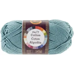 Lion Brand 24/7 Cotton Jade Cotton Yarn (Premium Edition)