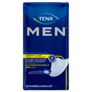 TENA Protectores contra la Incontinencia para Hombre | Maximo | 20 Unidades