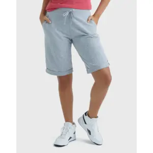 Hanes Women's French Terry Bermuda Shorts | 11 Light Steel S | Single
