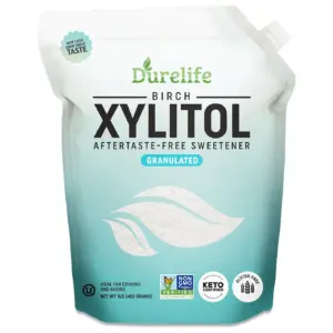 DureLife Xylitol Sweetener Pure Birch Sugar Substitute Keto Friendly & Kosher 1lb | 1 lbs
