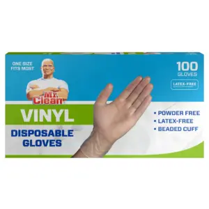 Mr. Clean Vinyl Disposable Gloves | 100 Count