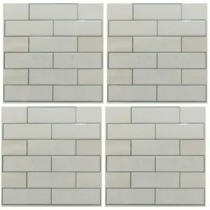 RoomMates StickTILES White Subway Peel & Stick Tile Backsplashes