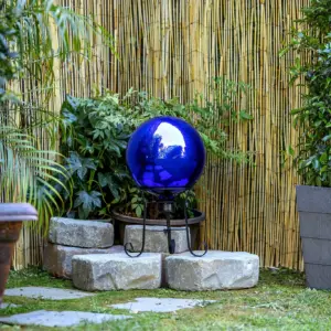 Alpine Corporation 10 Reflective Glass Gazing Globe | Blue