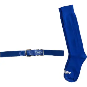 Rawlings BLTSOCKM-BLUE Rawlings Baseball Belt and Sock Combo (medium/blue)
