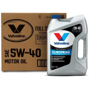 (3 pack) Valvoline European Vehicle Full Synthetic 5W-40 Motor Oil 5 Quart | Case of 3