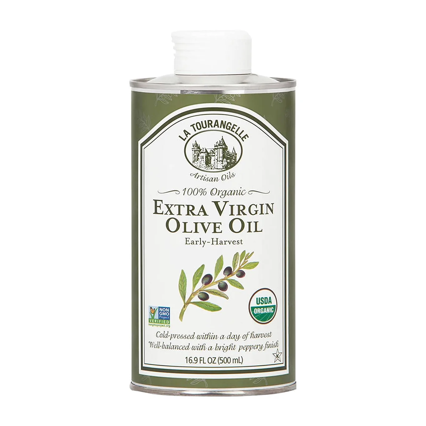 La Tourangelle | Organic Extra Virgin Olive Oil | 16.9 fl Ounce (500 Milliliters)