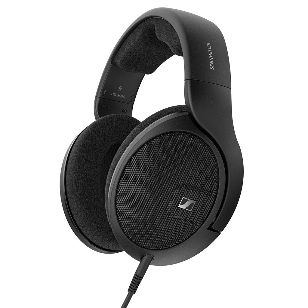 Sennheiser HD 560 S Over-The-Ear Audiophile Headphones | Neutral Frequency Response | E.A.R. Technology for Wide Sound Field | Open-Back Earcups | Detachable Cable | (Black) (HD 560S)
