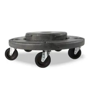 Rubbermaid Commercial Products BRUTE Trash Can Dolly | Black | Structural Foam construction