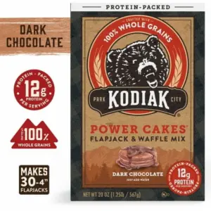Kodiak Cakes Protein Packed Flapjack & Waffle Mix | Dark Chocolate | 18 Ounce (Pack of 17)