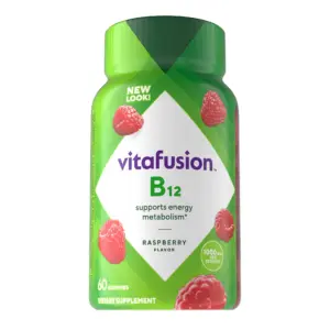 vitafusion Vitamin B12 Gummy Vitamins | 1,000 mcg | Raspberry Flavored | 60 Count