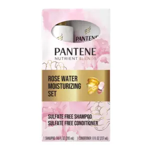 Pantene Nutrient Blends Rose Water Shampoo & Conditioner Set | 8-9.6 fl Ounce