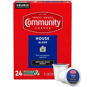 Community Coffee House Blend Medium Roast Coffee | Single Serve Pods | 24ct | Pack of 2
